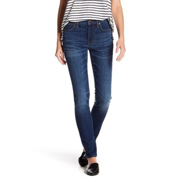 Madewell Denim - Madewell 9" High-Rise Skinny Jeans Dark Wash 27